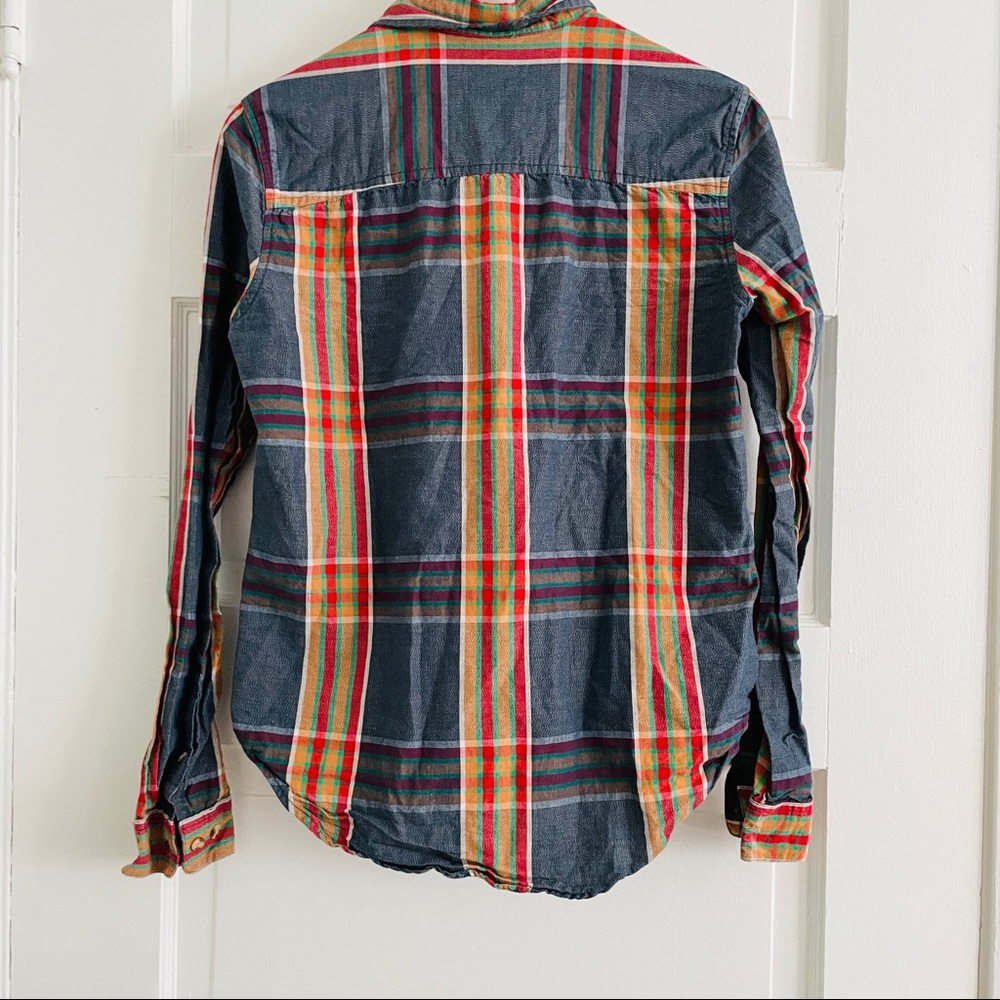 Obey Plaid Button Down Long Sleeve Shirt - Picture 4 of 4